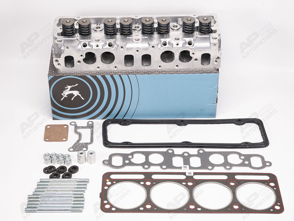 Головка блока цилиндров УМЗ-4216 с клапанами, крепежом и прокладками Евро-3, 4 ГАЗ Оригинал