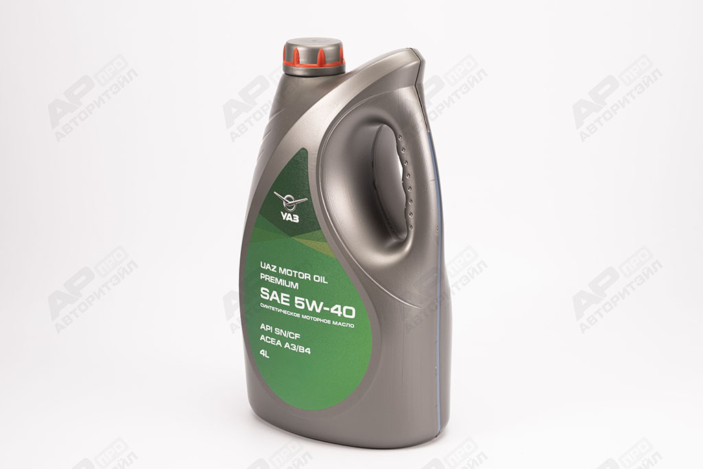 Масло моторное UAZ MOTOR OIL PREMIUM 5W-40; 4 лит. SN/CF УАЗ Оригинал