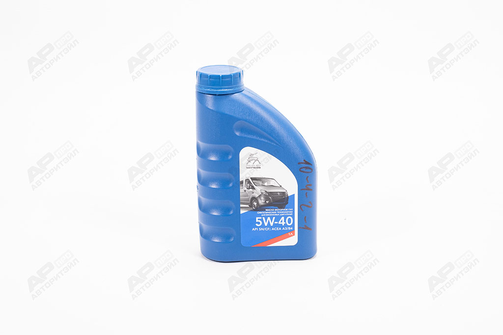 Масло моторное ГАЗ 5W40 синтетика 1л (API SN/CF ACEA A3/B4) ГАЗ Оригинал 1686043