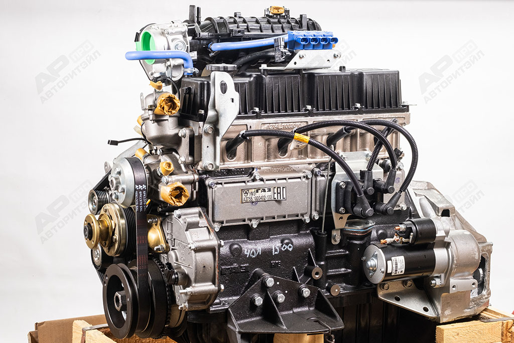 Двигатель (авт. ГАЗель Бизнес, УМЗ-A2755 EvoTech Евро-5) с ГБО без кондиционера, чугун. блок ГАЗ Ори