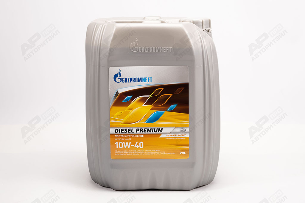 Масло моторное Gazpromneft Diesel Premium 10W-40 20л, API CI-4/SL 2389907851, 253141969, 2389901213