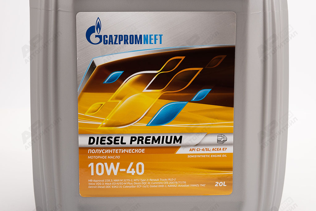 Масло моторное Gazpromneft Diesel Premium 10W-40 20л, API CI-4/SL 2389907851, 253141969, 2389901213