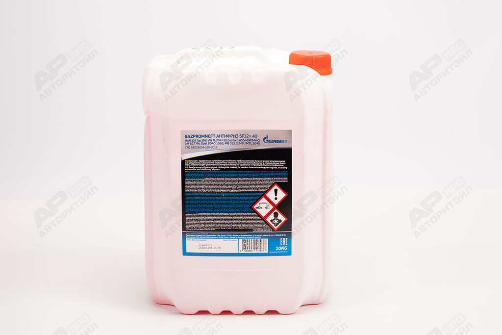 Антифриз Gazpromneft SF12+ 40 красный (G12+) 10 кг 