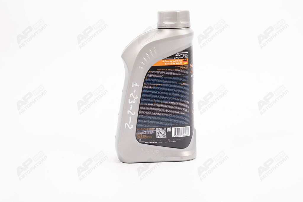 Масло моторное G-Energy Synthetic Extra Life 5W-30 1л, 253140430